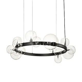 Люстра подвесная Delight Collection Art Deco Bubble 8828P/S black/clear