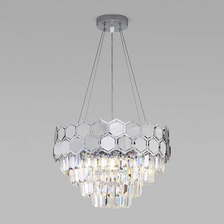 Люстра подвесная Eurosvet Ariana 10113/5 хром/прозрачный хрусталь Strotskis