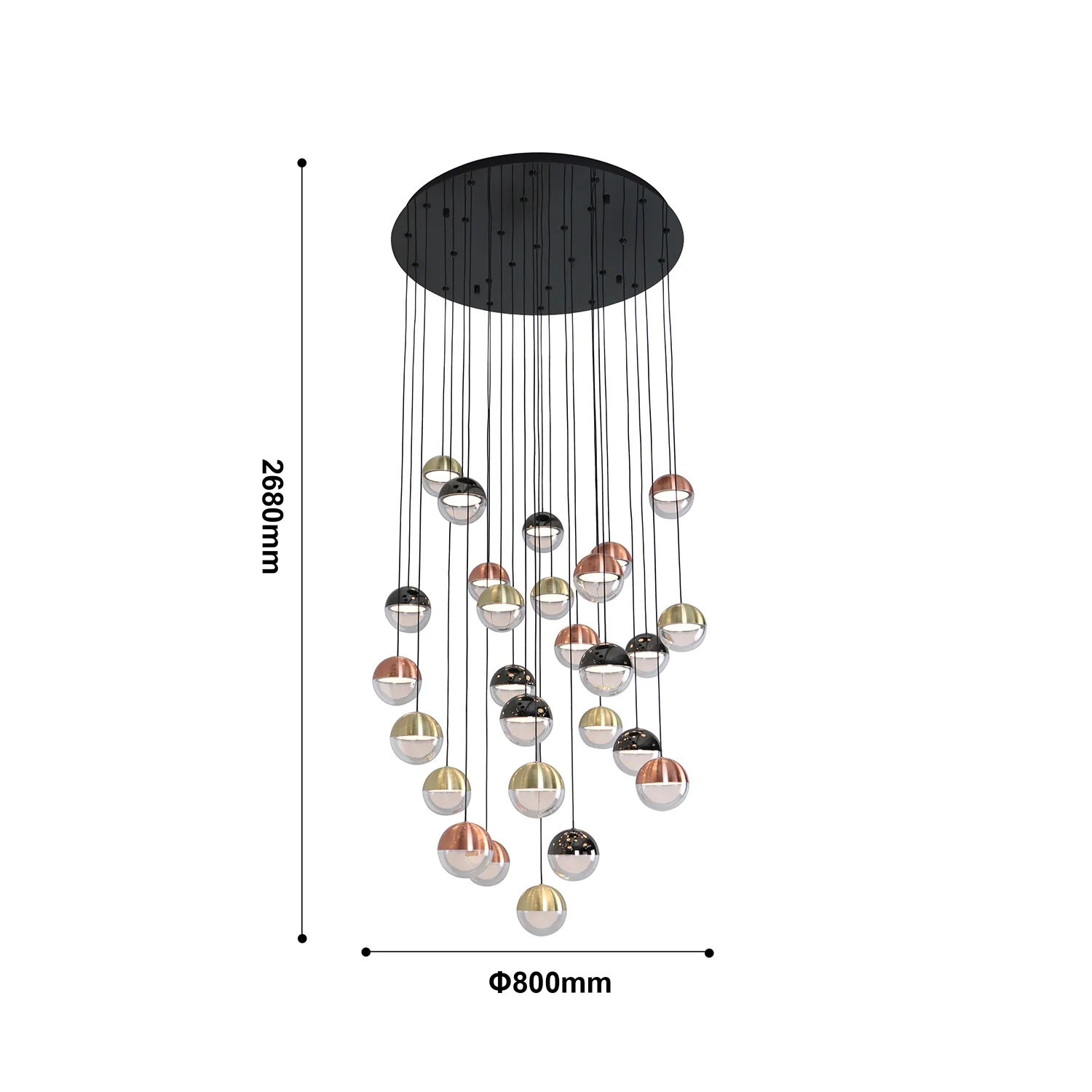 Люстра потолочная Favourite LUNA 4371-27P