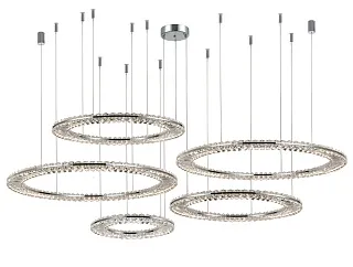 Горизонтальная композиция 8240 из пяти плоских колец хром №57 Newport 8240 Горизонтальная композиция 8240 из пяти плоских колец хром №57