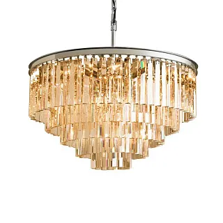 Люстра подвесная Delight Collection 1920s Odeon KR0387P-10A chrome/amber