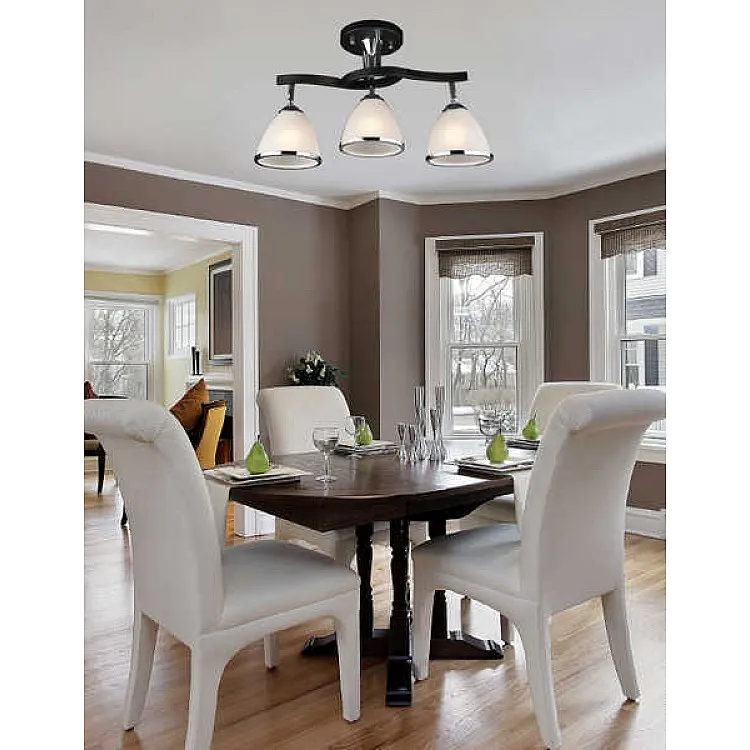 Светильник потолочный Eurosvet Ontario 9612/3 хром/венге