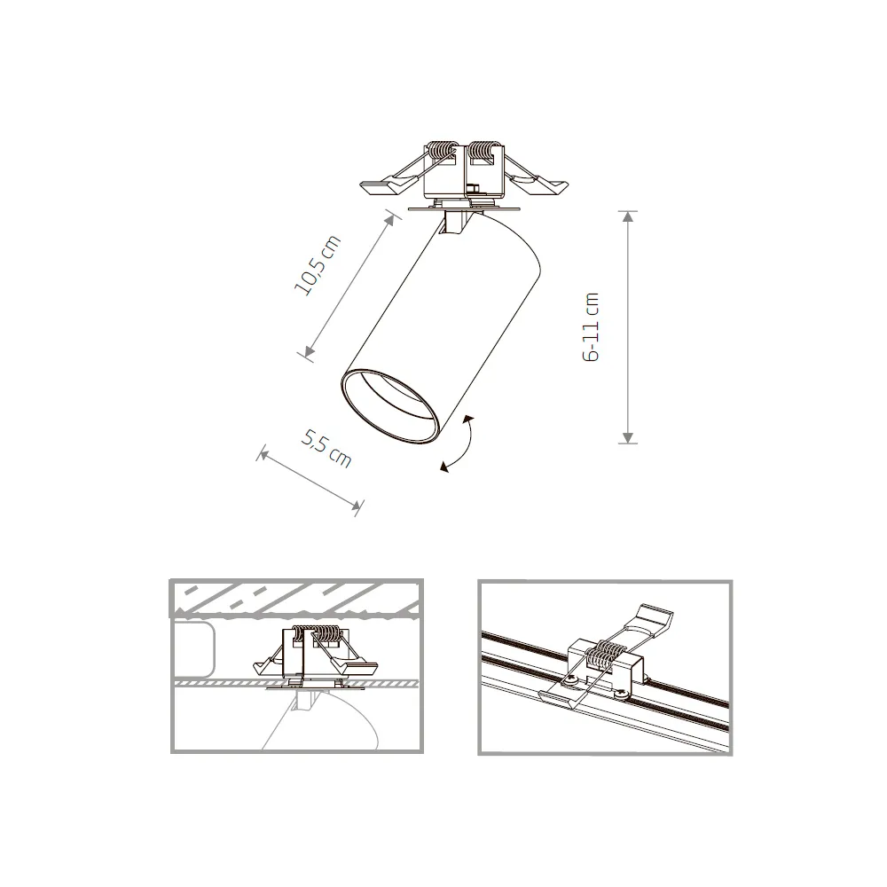 Спот Nowodvorski Mono Surface 7744