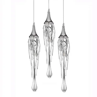Светильник подвесной Delight Collection Goddess Tears P68009L-3/R chrome