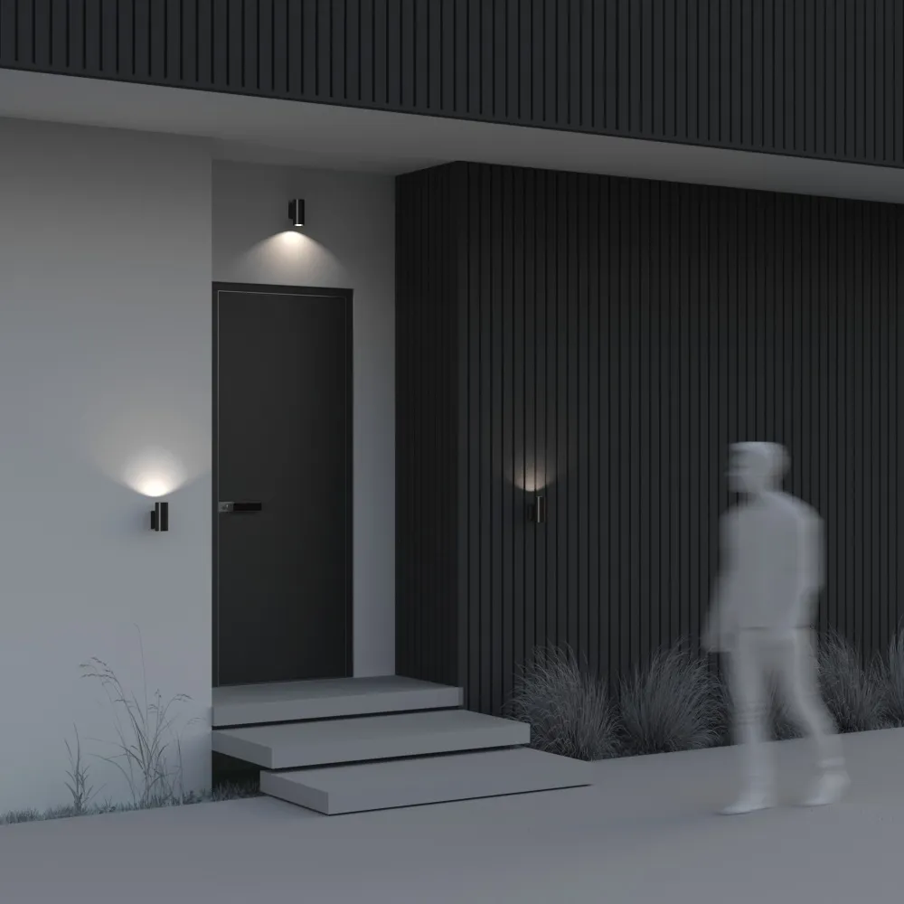 Уличный настенный светильник Outdoor O574WL-01B