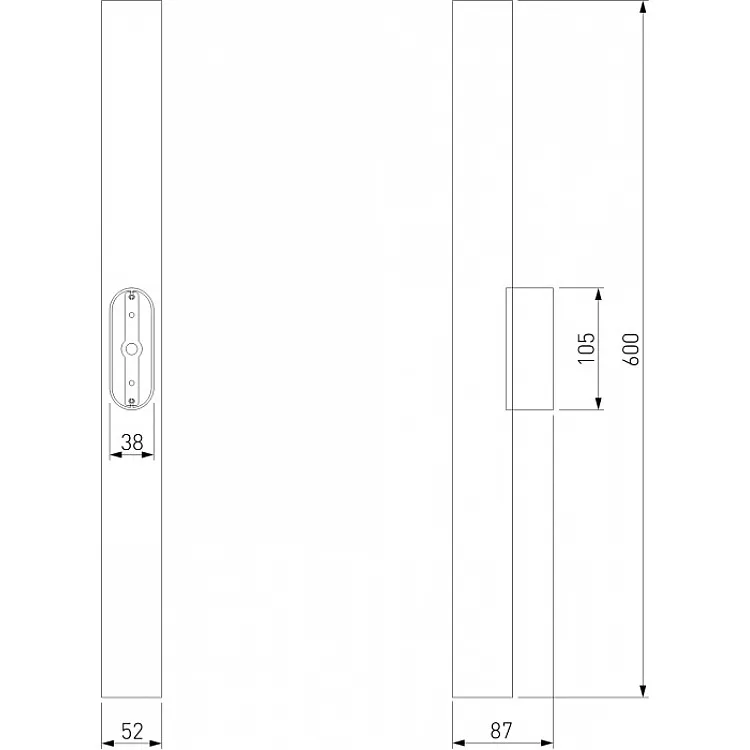 Бра Elektrostandard langer 40124/LED черный жемчуг