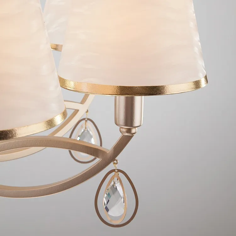 Светильник подвесной Eurosvet Salita 60091/8 перламутровое золото