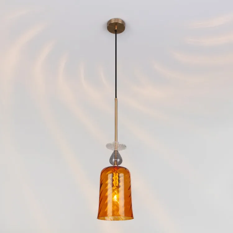 Светильник подвесной Eurosvet Dream 50194/1 янтарный