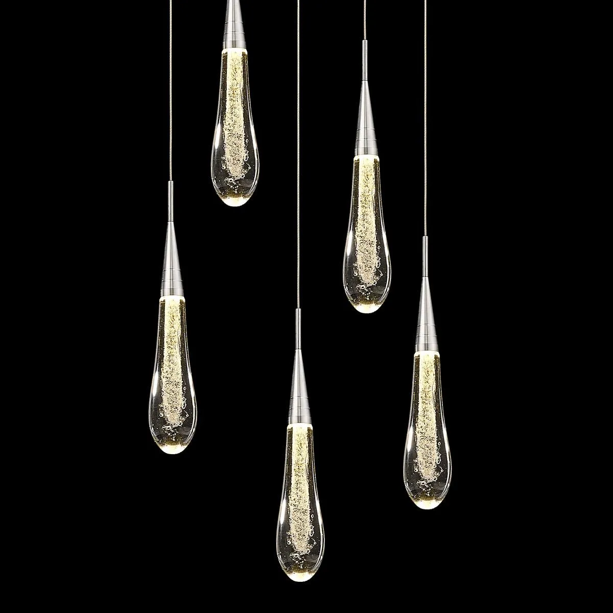 Светильник подвесной Delight Collection Pour P98036-5 silver