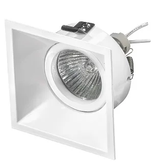 Светильник точечный встраиваемый декоративный под заменяемые галогенные или LED лампы Lightstar Domino 214506