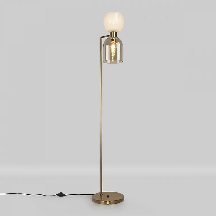 Торшер Eurosvet Tandem 01085/2 латунь