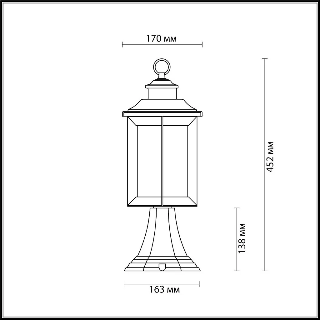 Светильник уличный наземный Odeon Light Mavret 4961/1A