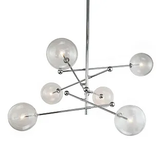 Люстра на штанге Delight Collection Globe Mobile KG0835P-6 chrome