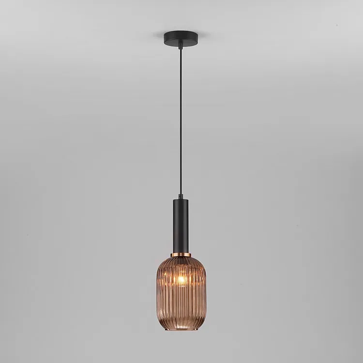 Светильник подвесной Eurosvet Bravo 50181/1 янтарь