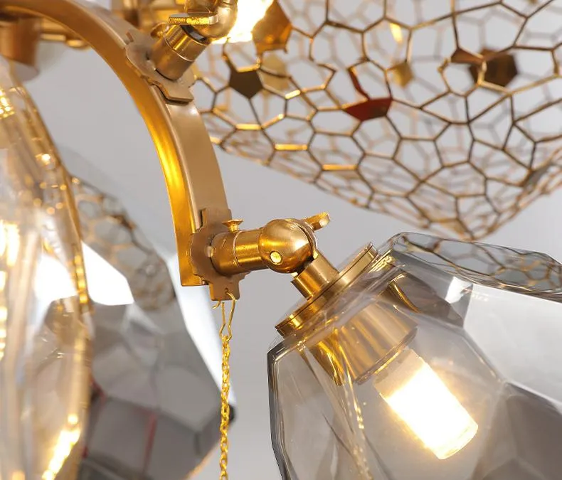 Люстра подвесная Delight Collection Britannica 8898P/BL gold/smoky