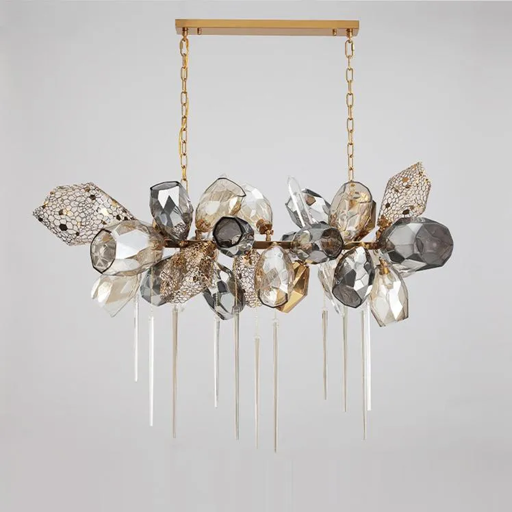 Люстра подвесная Delight Collection Britannica 8898P/BL gold/smoky