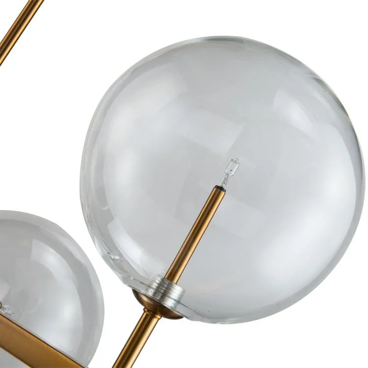 Люстра на штанге Delight Collection Globe Mobile KG0965P-10L brass