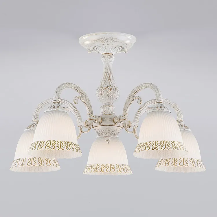 Светильник потолочный Eurosvet Campina 60107/5 белый с золотом