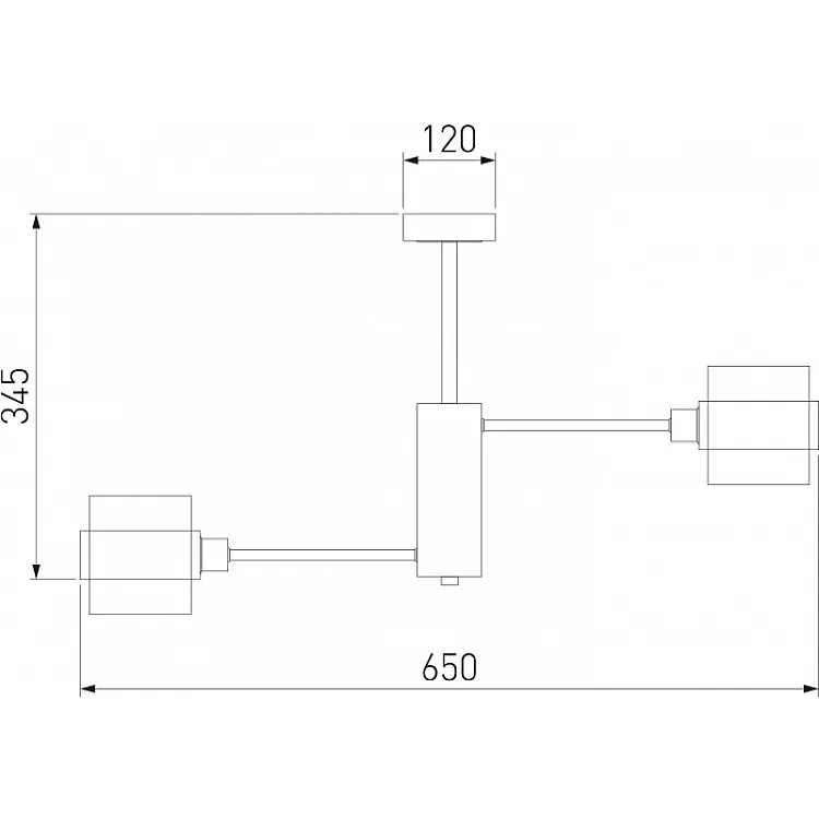 Люстра потолочная на штанге Eurosvet Arcada 70127/6 черный/дымчатый