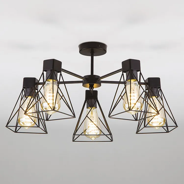 Светильник потолочный Eurosvet Trappola 70107/5 черный