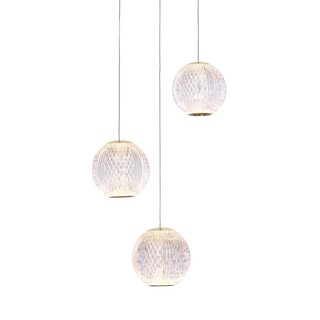 Светильник подвесной Delight Collection Elliot Diamante MD20001012-3A gold