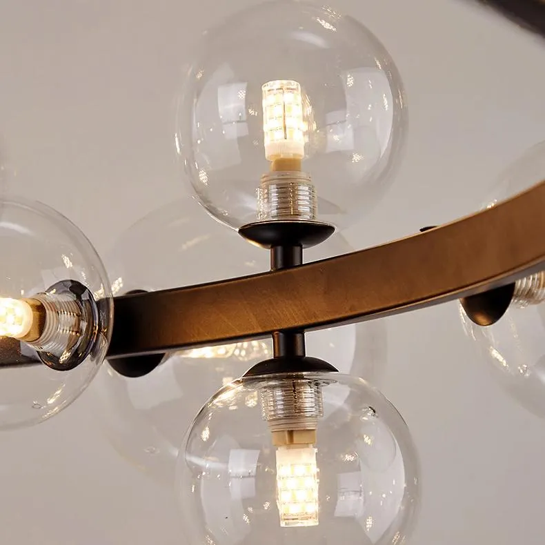 Люстра подвесная Delight Collection Art Deco Bubble 8828P/S black/clear