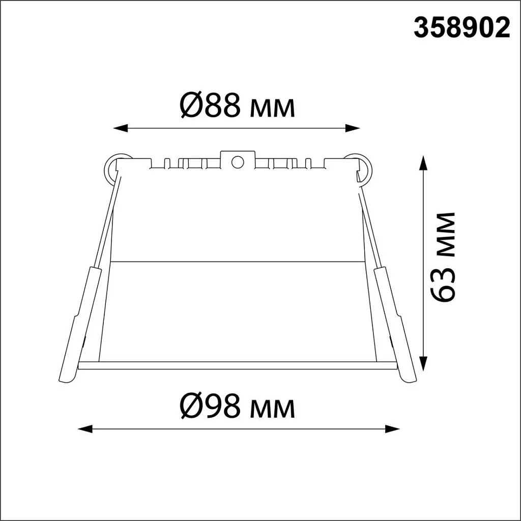 Светильник встраиваемый Novotech Tran 358902