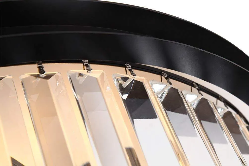 Люстра подвесная Delight Collection 1920s Odeon KR0387P-6B/P black/clear