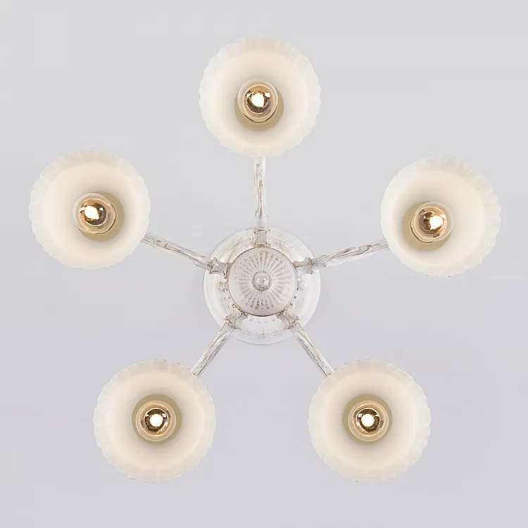 Светильник потолочный Eurosvet Campina 60107/5 белый с золотом