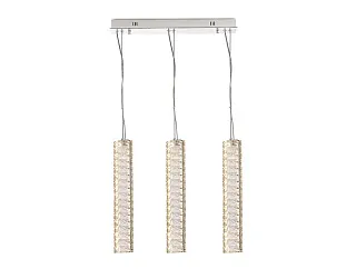 Горизонтальная композиция 8290 из трех подвесных светильников хром №100 Newport 8290 Горизонтальная композиция 8290 из трех подвесных светильников хром №100