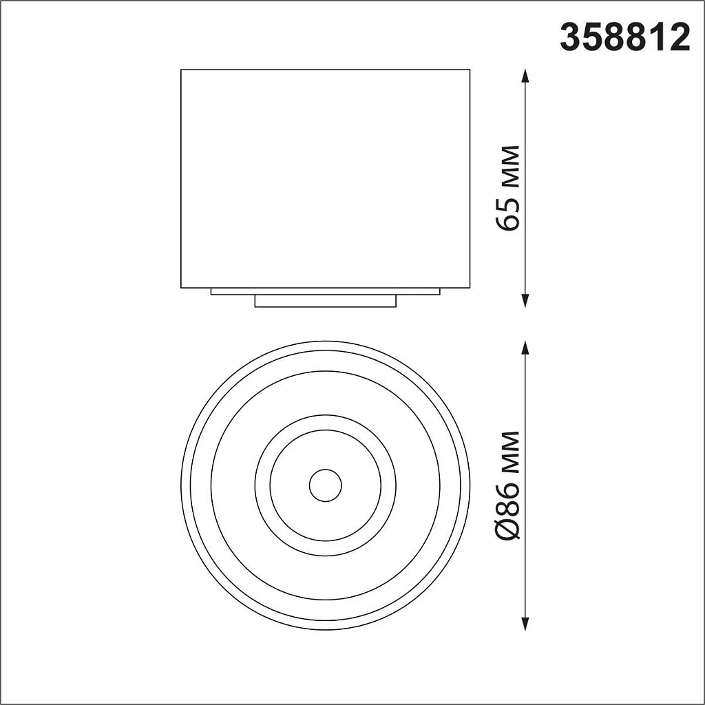 Светильник накладной Novotech Gesso 358812