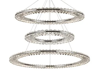 Вертикальная композиция 8240 из трех плоских колец хром №55 Newport 8240 Вертикальная композиция 8240 из трех плоских колец хром №55