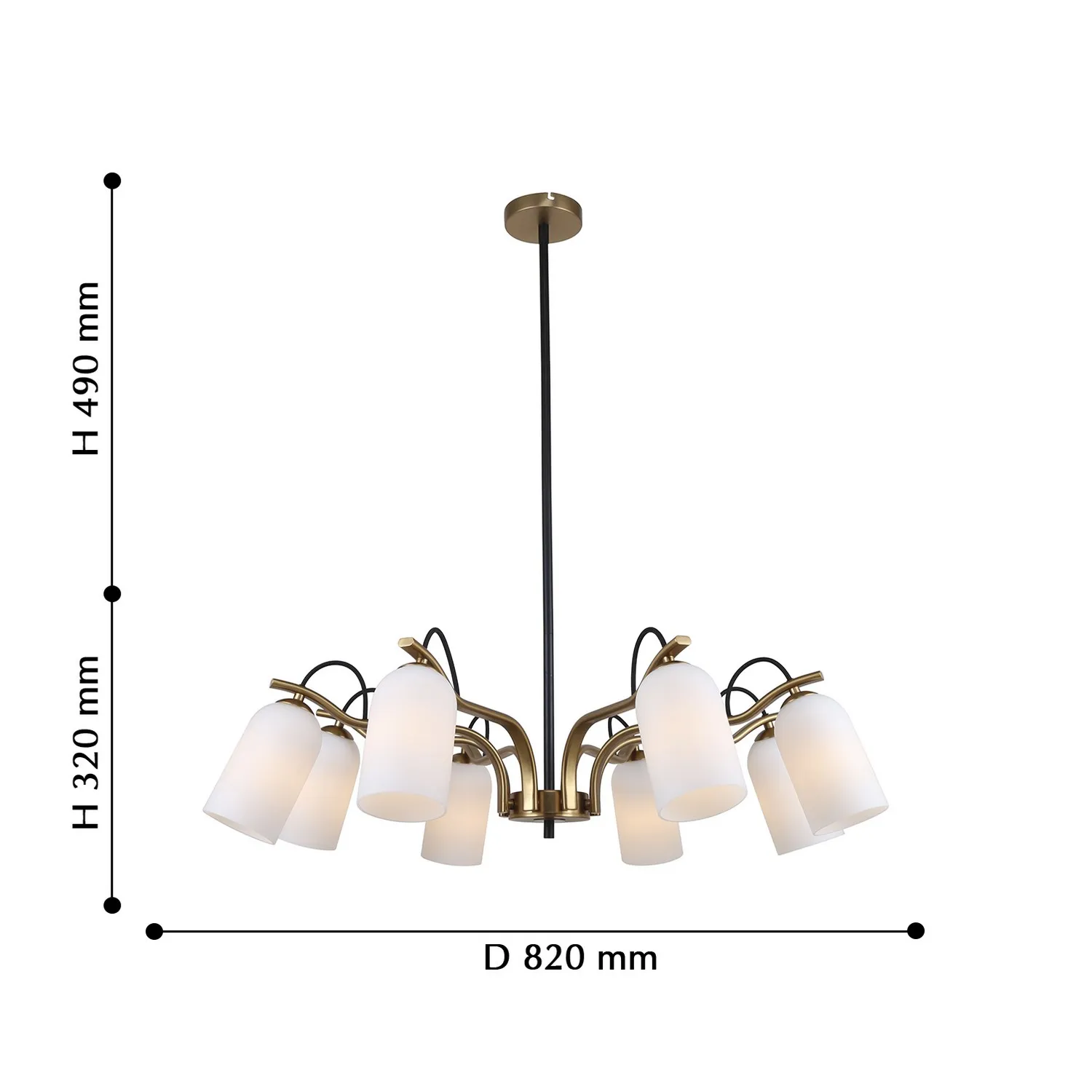 Люстра Favourite GROVER 2668-8P