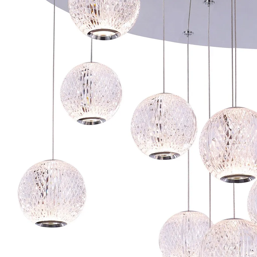 Люстра подвесная Delight Collection Elliot Diamante MD20001012-17A chrome