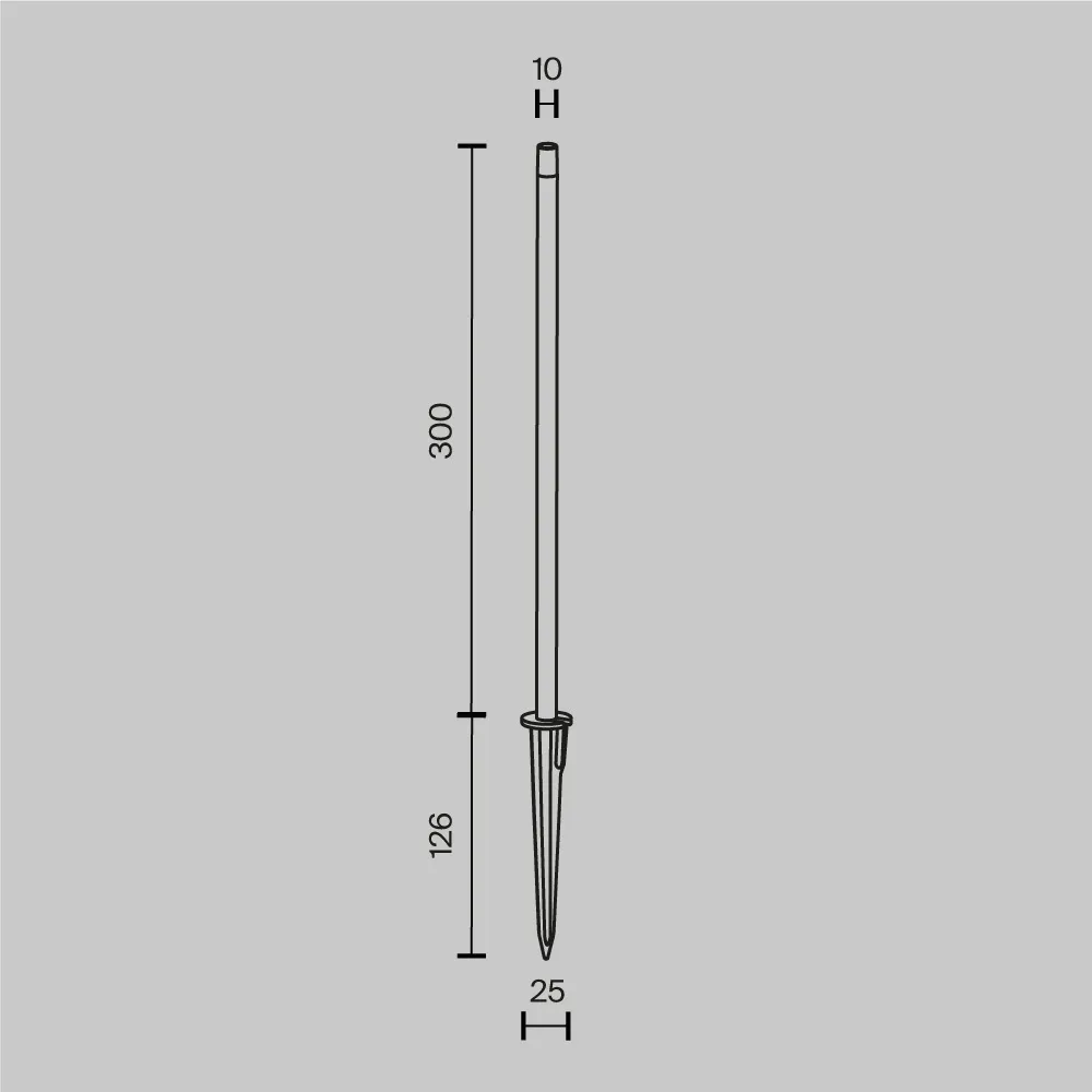 Светильник ландшафтный Maytoni Spear O441FL-L1GF3K