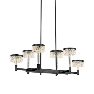 Люстра на штанге Delight Collection Diamond cut MD21020075-6B matt black