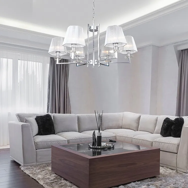 Светильник подвесной Eurosvet Alegria 60125/6 хром Smart