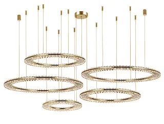 Горизонтальная композиция 8240 из пяти плоских колец золото №58 Newport 8240 Горизонтальная композиция 8240 из пяти плоских колец золото №58