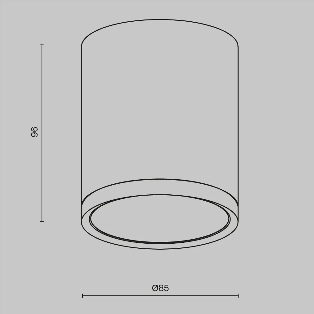 Светильник потолочный Maytoni Hoop C086CM-GX53-MRD-WS