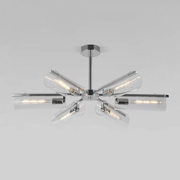 Люстра потолочная на штанге Eurosvet Trompeta 70144/6 хром