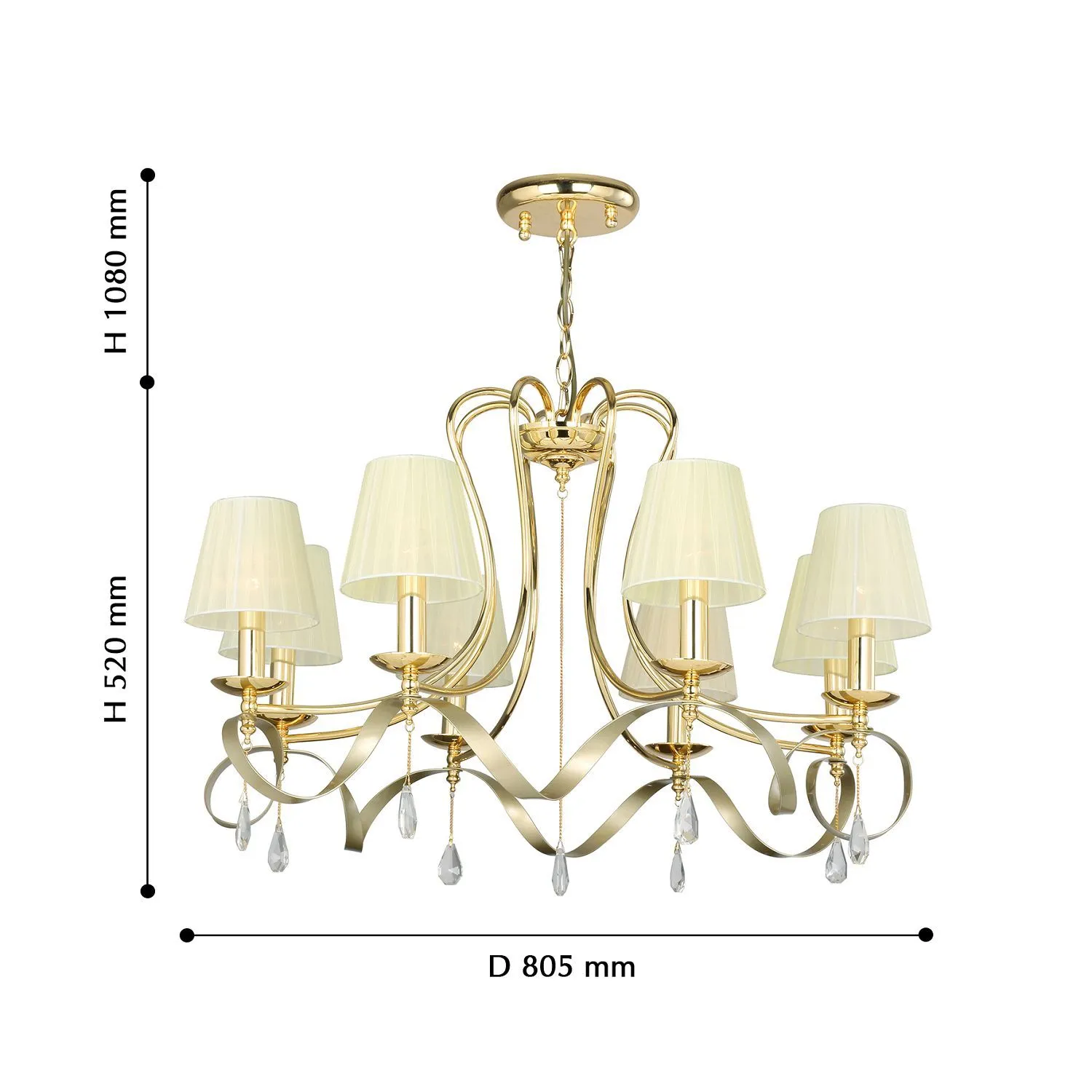 Люстра подвесная Favourite AMABILIS 2596-8P