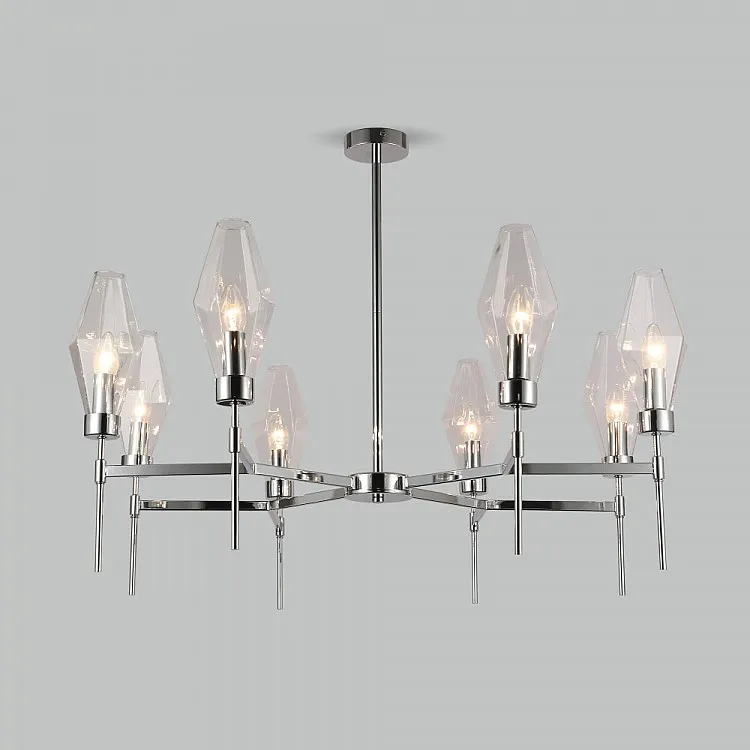 Люстра потолочная на штанге Eurosvet Prism 60143/8 хром