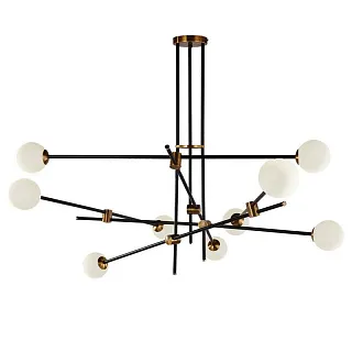 Люстра потолочная Delight Collection Bistro Globe 9389P/9 black/gold