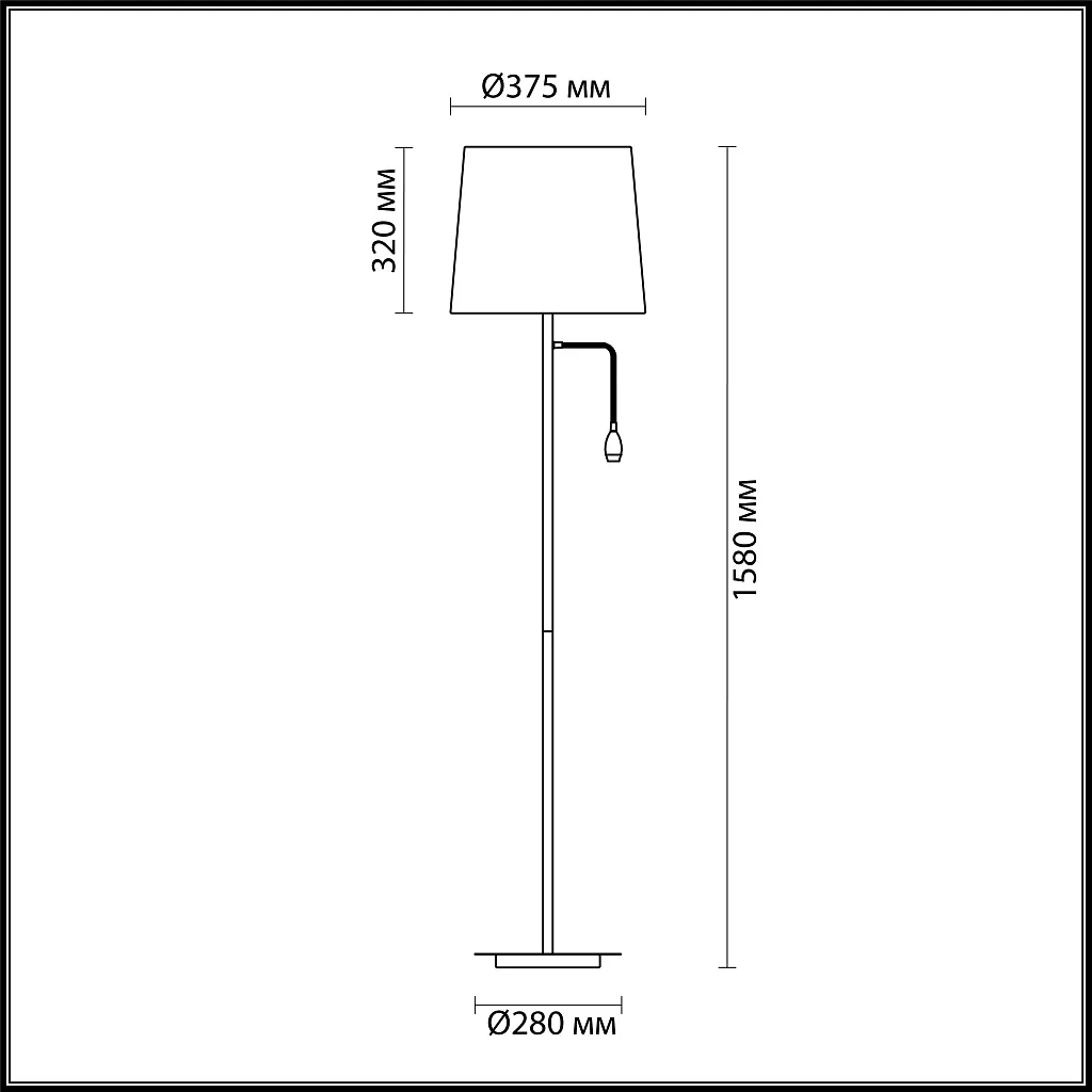 Торшер Odeon Light Edis 4115/1F