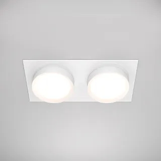 Встраиваемый светильник Maytoni Hoop DL086-02-GX53-SQ-W