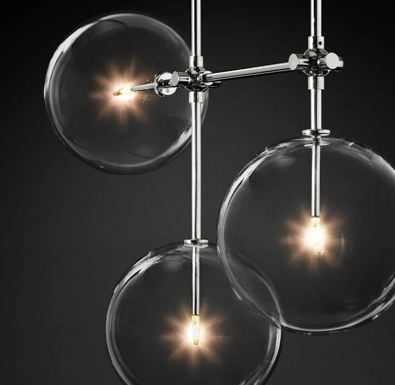 Люстра потолочная Delight Collection Globe Mobile KG0835P-7A chrome