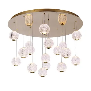 Люстра подвесная Delight Collection Elliot Diamante MD20001012-17A gold