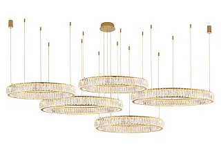 Горизонтальная композиция 8240 из пяти колец золото №5 Newport 8240 Горизонтальная композиция 8240 из пяти колец золото №5