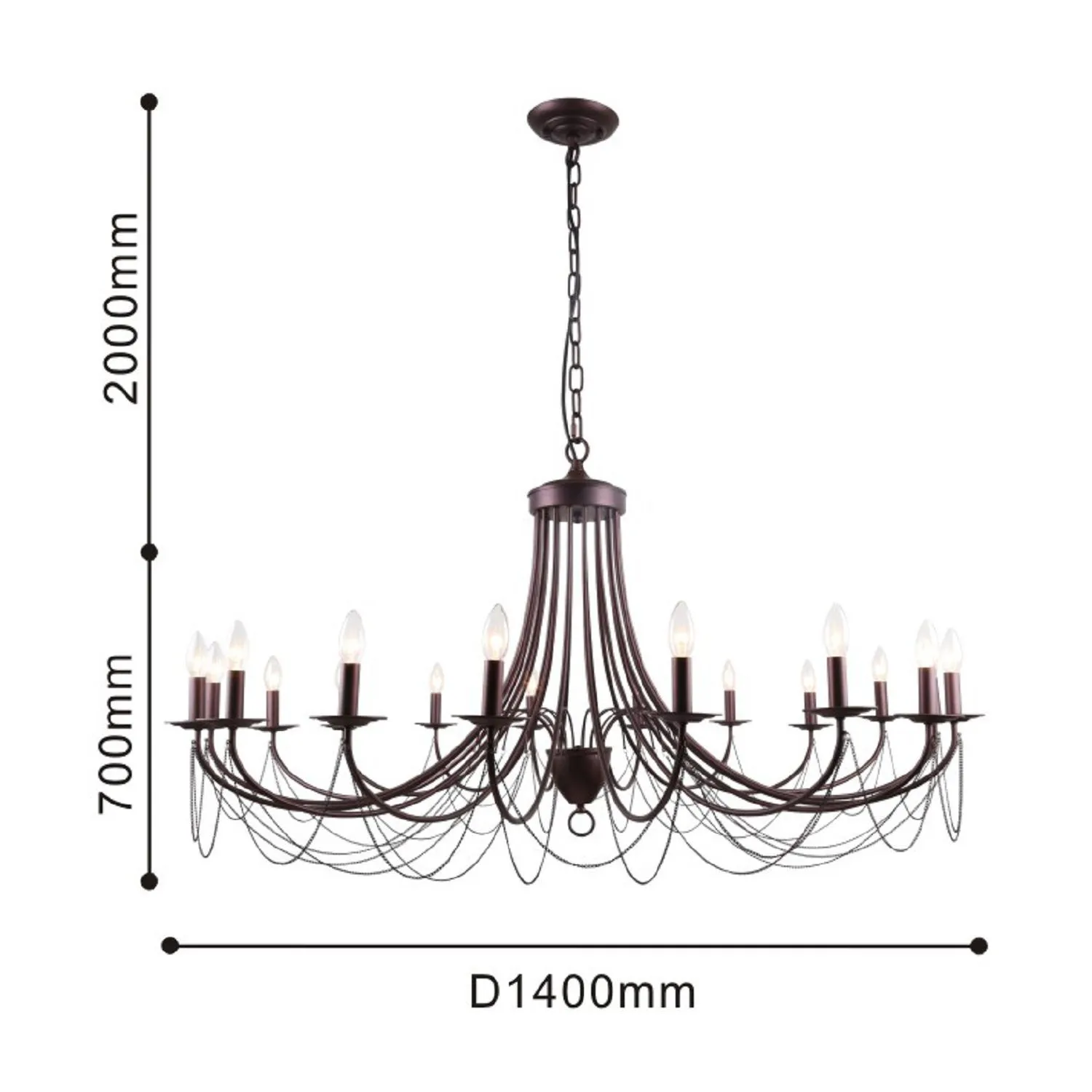Люстра подвесная F-Promo PLINI 2590-18P