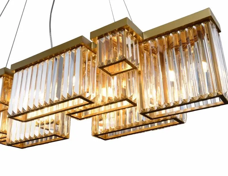 Люстра подвесная Delight Collection Broadway 2466 brushed ti-gold